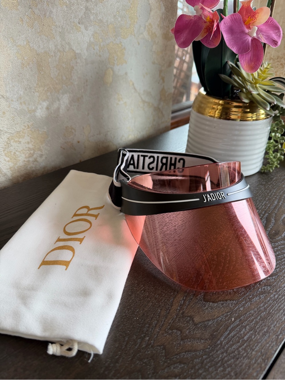 Dior J'Adior Rose Shield Visor Sunglasses